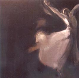 Paloma González. Pirueta, Oleo 100x100
